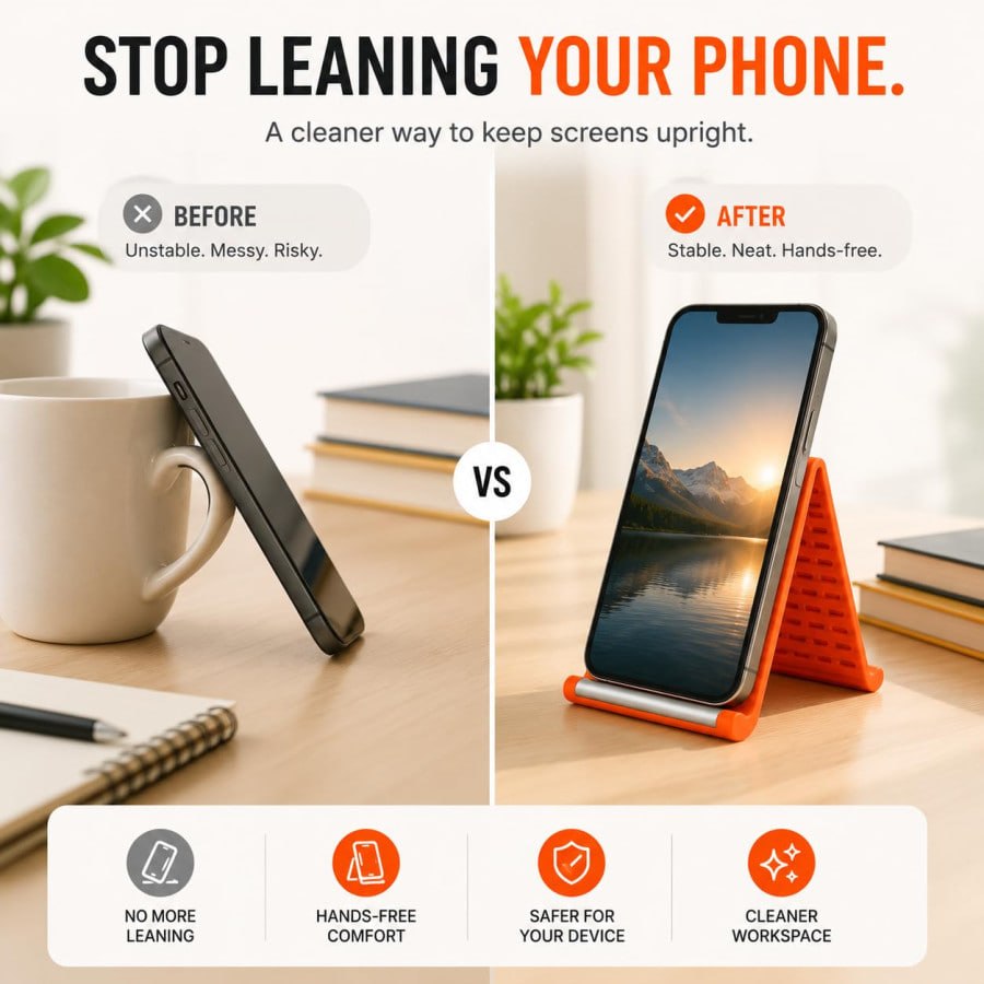 Foldable Silicone Phone Stand