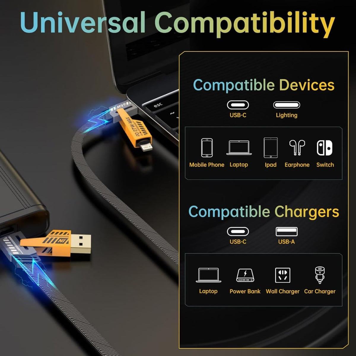 4 in 1 Charging Cable