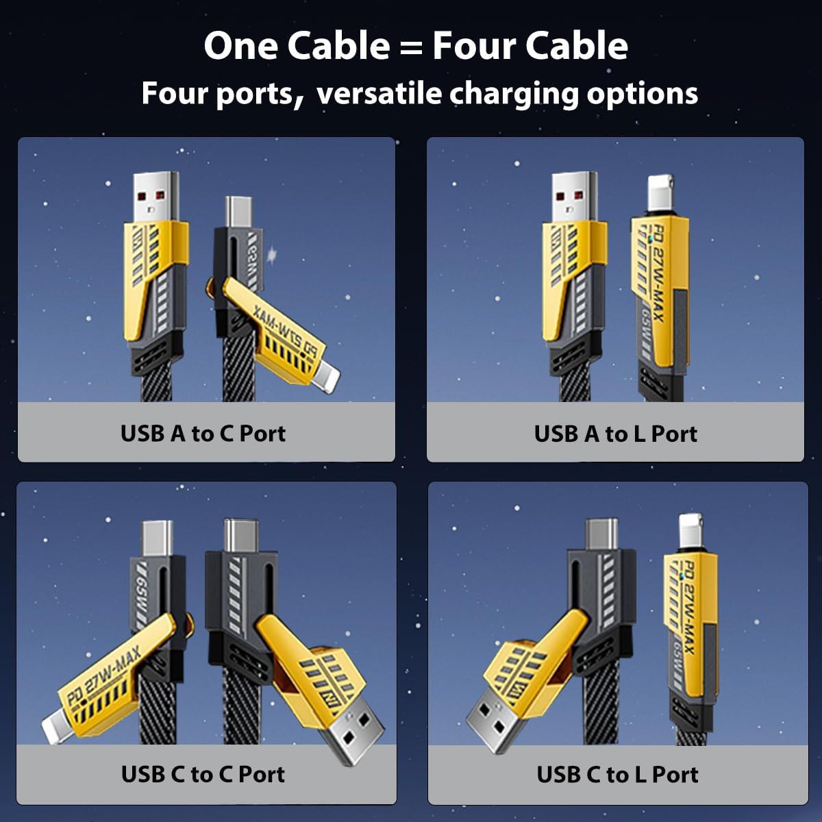 4 in 1 Charging Cable